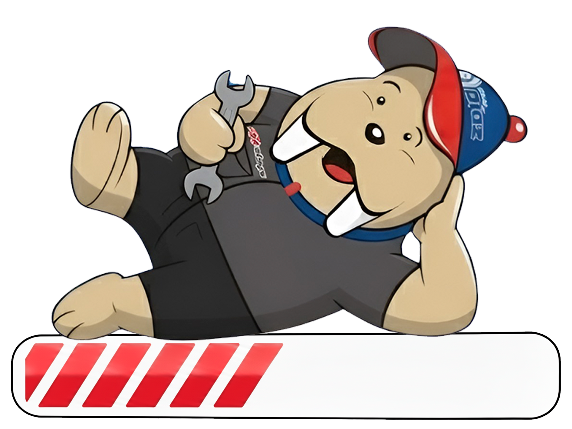 Mascota Auto Climas Díaz en descanso